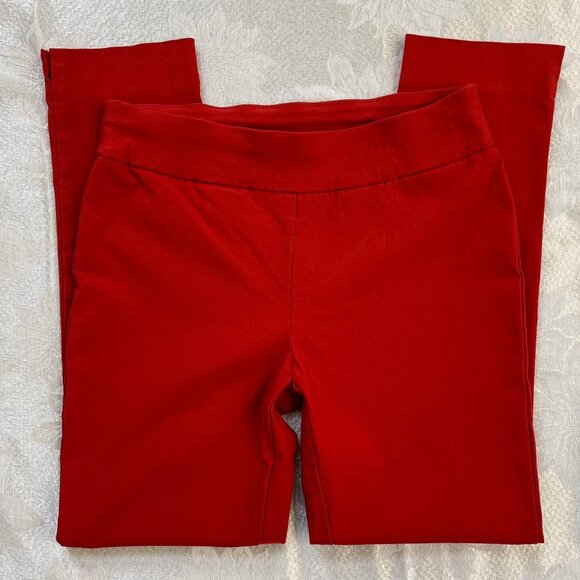 CHICO'S Red Slim Ankle Skinny Casual Pants Slacks Size 4R - Picture 3 of 11